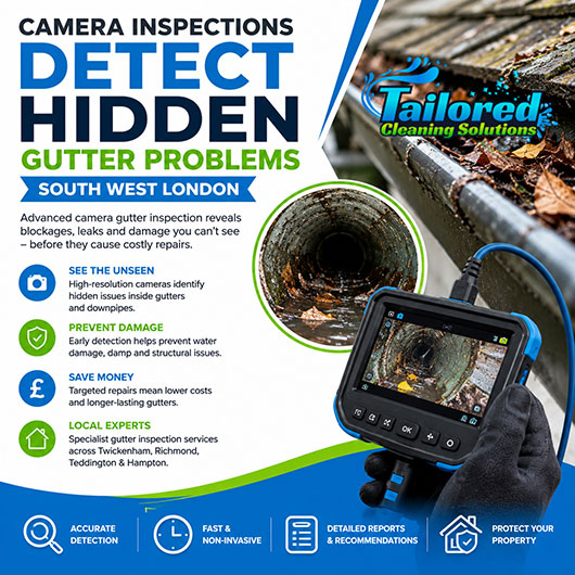How Camera Inspections Detect Hidden Gutter Problems in South West London How Camera Inspections Detect Hidden Gutter Problems in South West London